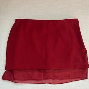 Abercrombie & Fitch Red Mini Skirt